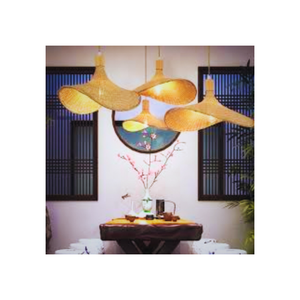 Pantalla Lámpara colgante de alta calidad Decoración de hotel Forma personalizada hecha a mano Fabricante vietnamita - Product Image 3