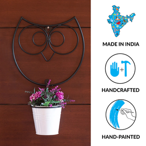 Modern Luxury Indoor Hanging Planter Stand with Round <b>Galvanized</b> <b>Bucket</b> White Metal Style for Flower Pots & Planters - Product Image 5