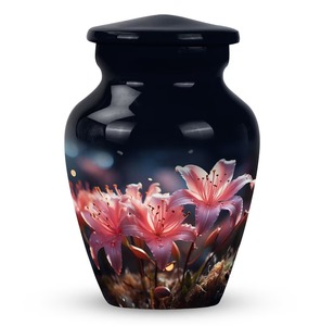 โกศบรรจุอัฐิคุณภาพสูง ดีไซน์ทันสมัย ลายดอกไม้ สำหรับผู้ใหญ่ ใช้สำหรับเก็บและจัดแสดงอัฐิ มีจำหน่ายในราคาโรงงาน - Product Image 3