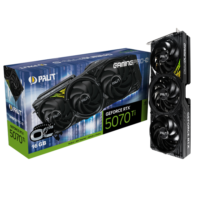 New Stock GeForce RTX 5070 Ti GamingPro-S OC 16 GB GDDR7 PCI-E 5.0 Gaming Desktop GPU