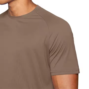 Camisetas de microfibra para hombre, Camiseta ajustada de manga corta transpirable y de secado rápido con cuello redondo ligero con logotipos impresos - Product Image 5