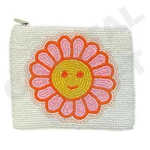 Number one purple Design Customized Seed Beaded Coin Pouch Wallet Beautiful Coin Purse with <b>Fashionable</b> <b>Accessory</b> Features - Product Image 5