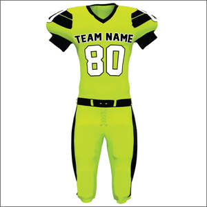 Ensemble d'uniformes de football américain unisexe personnalisés OEM maillots et shorts sublimés respirants de haute qualité avec logo de l'équipe pour adultes - Product Image 3