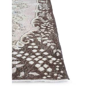 พรมขนสัตว์ถักมือสีน้ำตาลเบจวินเทจ รุ่น Pae-2188 ลายเหรียญรูปสี่เหลี่ยมผืนผ้า สำหรับตกแต่งบ้าน ห้องนั่งเล่น ทางเดิน ห้องวัยรุ่น - Product Image 4