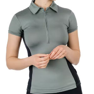 Ropa ecuestre de alta calidad, ropa deportiva, camiseta de manga corta con capa Base, camiseta técnica personalizada al por mayor para montar a caballo - Product Image 1