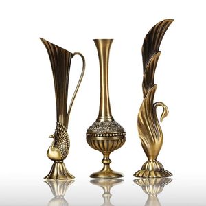 Elegante jarrón de metal alto para la decoración del vestíbulo del hotel con artesanía artística para impresionar a los huéspedes y visitantes al instante - Product Image 2