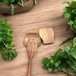 Ensemble de cuillères en bois tendance artisanales en bois naturel parfait pour la cuisine outils de cuisine à domicile best-seller écologique - Product Image 5