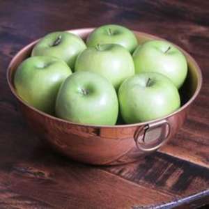 Cuenco de cobre hecho a mano para servir pulido y martillado por artesanos para rituales de bodas o cocinas temáticas antiguas para fiestas - Product Image 6