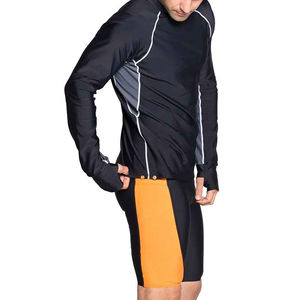 Chemises de compression sur mesure de couleur unie simple et unie Offre Spéciale chemises de compression de vêtements de sport par sublimation Rush Guard - Product Image 4