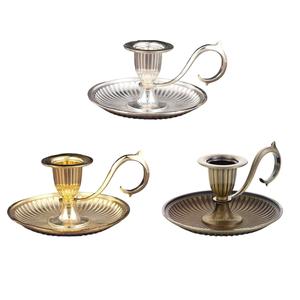 Portavelas cónico plateado de Metal decorativo moderno para el hogar y vajilla de Navidad decoración forro diseño portavelas - Product Image 6