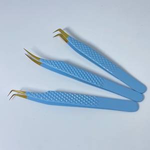 Suministros para Extensión de Cejas, Pinzas de Punta Fina de Acero Inoxidable de Alta Calidad, Personalizadas - Product Image 4