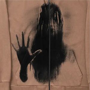 Personalización de Primavera, Sudadera Corta de Felpa 100% Algodón, Desgastada, con Parches, Apliques Bordados, Estilo Vintage, Corte Regular, Lavado Ácido y Decolorado al Sol - Product Image 5