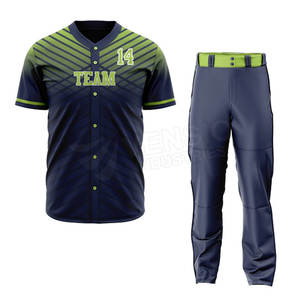 Uniforme de Béisbol de Talla Grande Más Popular, Logotipo Personalizado, Transpirable, de Secado Rápido, 100% Poliéster, Conjunto Deportivo, Diseña Tu Propio Logotipo - Product Image 1