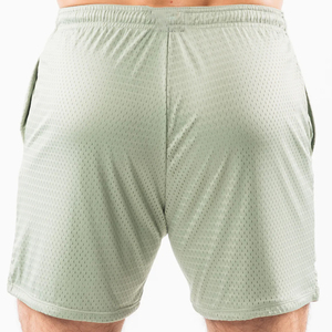 Pantalones cortos de malla de poliéster para deportes de gimnasio Unisex de alta calidad, logotipo personalizado y entrenamiento OEM, tela de lona antiarrugas de baloncesto informal - Product Image 3