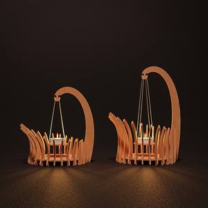 Portavelas de madera ligero y duradero para decoración interior moderna y tradicional disponible en cantidad a granel - Product Image 1