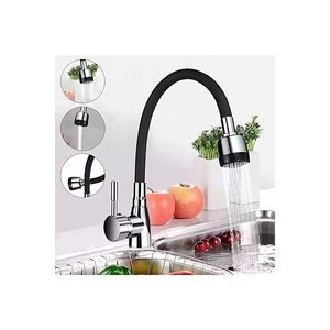 Buse d'aérateur de robinet en silicone noir à tête pivotante pour économie d'eau - Product Image 2