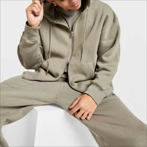 STREET FLEECE FULL ZIP HOODIE PREMIUM HEAVYWEIGHT ZIP UP SUDADERA OVERSIZE COTTON STREETWEAR HOODIE PARA HOMBRES Y MUJERES - Product Image 1