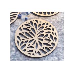 Top Trending Unique Design Wooden Coaster Set Lesser <b>Cut</b> High Quality Wood Coaster Best Selling Decorative Wholesaler - Product Image 1