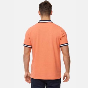 Demi fermeture éclair hommes polos coton grande taille à manches courtes été Street Wear décontracté blanc solide motif couleur personnalisée chemises - Product Image 4