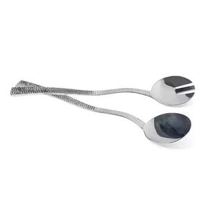 Cuillère à salade en laiton avec manche doré pour servir la salade, pour hôtel et ustensiles de cuisine, ensemble de couverts en laiton - Product Image 2