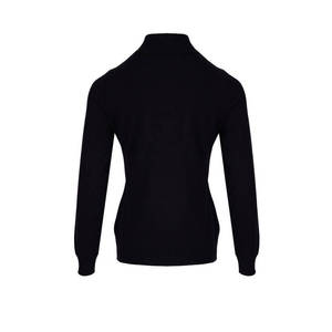 เสื้อสเวตเตอร์คอเต่าครึ่งตัวแบบลำลองสำหรับผู้หญิง ตกแต่งด้วยโบว์ถัก ระบายอากาศได้ดี บางเบา ประดับตัวอักษร - Product Image 3