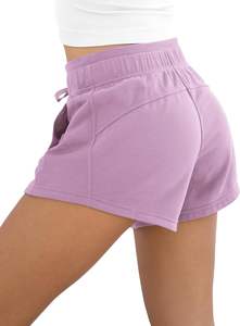 Shorts décontractés d'été à séchage rapide taille haute pour femmes fabriqués en usine - Product Image 4