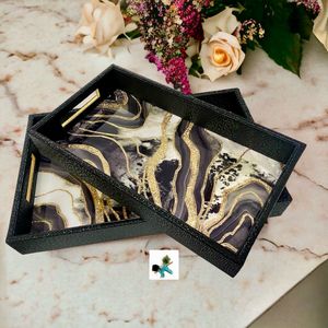 Bandeja de Servir de Madera Ecológica de un Solo Nivel para el Hogar, Sala de Estar, Cocina, Comedor, para Restaurantes y Hoteles, Hecha a Mano - Product Image 1