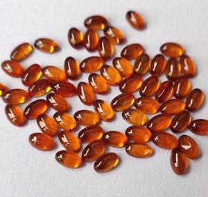 พลอยโกเมนเฮสโซไนท์ธรรมชาติทรงรี3X5มม. หลังแบนหินโกเมนแบบหลวมคุณภาพสูง - Product Image 2