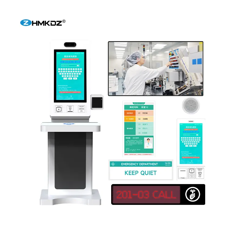 Hospital Blood Draw Examination Calling Kiosk Queue Management System