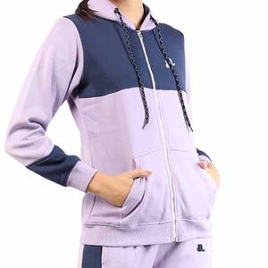 ชุดวอร์มสวมหัวแบบบล็อกสีสำหรับผู้หญิงชุดวอร์มสตรีทแวร์ฤดูหนาวแบบมีที่ปิดด้วยเชือก - Product Image 4