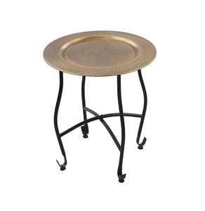 Mesa auxiliar plegable de latón y metal de diseño creativo, estilo tradicional redondo o cuadrado de alta calidad del fabricante de la India - Product Image 5