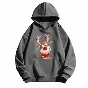 Sweat-shirt à capuche personnalisé pour homme en mélange coton-polyester, épais, doux, respirant, style décontracté streetwear, OEM - Product Image 1