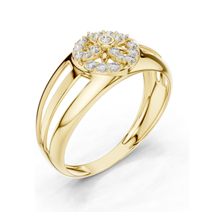 0.218 CT Lab-Grown Diamond Womens <b>Ring</b> VVS-VS EF Clarity 18KT, 14KT, 10KT Gold & 925 <b>Silver</b> Rose, Yellow, White Gold & - Product Image 5
