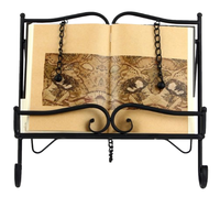 Porte-livres décoratif en métal fer forgé, support pour carnets en fil métallique, présentoir de bureau pour magazines au prix le plus bas