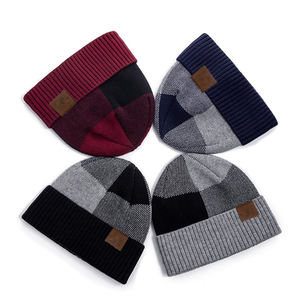 2025 vente en gros Jacquard Beanie Caps haute qualité 100% laine Logo personnalisé adulte coloré hiver Beanie Cap fabriqué au Pakistan - Product Image 5
