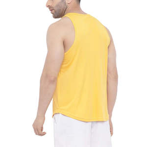Best Quality Men's Casual Breathable Gym Workout Tank Top Cotton/<b>Bamboo</b> Fiber 140g Fabric Weight Silk <b>Screen</b> Printed Custom OEM - Product Image 4