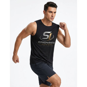 Débardeur Confortable et Respirant en Polyester/Coton Tricoté pour Homme, Grande Taille, Vêtement de Sport avec Faible MOQ en Stock - Product Image 5