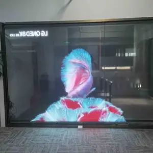 Yapışkan esnek Film Led ekran yapıştırıcı cam şeffaf Film Film üzerinde şeffaf Led ekran açtı