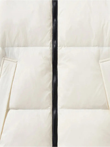 Chaqueta acolchada personalizada para hombre al por mayor, chaqueta bomber acolchada a la moda de nuevo diseño, capucha, piel burbuja impermeable blanca de talla grande - Product Image 2