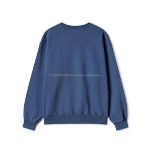 Sweatshirts décontractés unisexe 100% coton de couleur pure nouvelle tendance vêtements d'extérieur de sports d'hiver brodés personnalisés en gros pour les hommes - Product Image 2