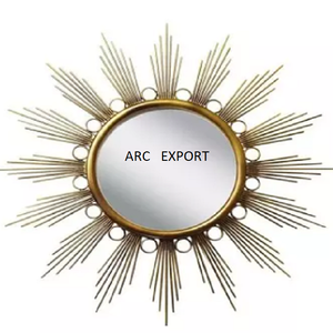 Nouveau design de luxe, décoration de cadre de miroir, art mural en métal de qualité supérieure pour la maison, organisateur de décoration de salle de bain en vente - Product Image 6