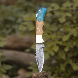 Premium Handmade Wholesale Damascus <b>Steel</b> Folding Knife High Quality Wooden Handle Outdoor Survival Customizedle with Sheath - Product Image 4