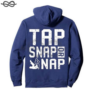 Tap Snap or Nap Brésilien Jiu Jitsu MMA Fighting Unisex Hoodies Élégant jiu jitsu kimono kimono de jiu jitsu Grapplers Fighters - Product Image 2