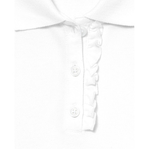 Vestido Escolar con Volantes para Niñas de Childrens Place, Blanco, Suave, Elástico, Tipo Polo, Uniforme para Estudiantes de Primaria, Hecho de Poliéster - Product Image 2
