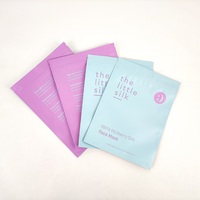 Sachet d'emballage personnalisé imprimé à trois soudures latérales en PE pour masques faciaux, pochette cosmétique de qualité alimentaire, OEM ODM, vente en gros