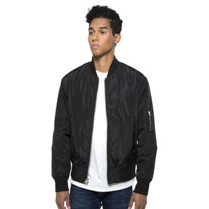 Chaqueta Bomber para Hombre con Logotipo Personalizado 2025, Relleno de Fibra, Cuello Alto, Triple Botonadura, Secado Rápido, Transpirable, 100% Poliéster, Estilo Urbano - Product Image 3