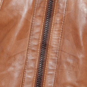 Direct Factory Manufacturer's New Arrival <b>Men's</b> Leather Stand Collar Breathable Casual Winter Jacket OEM Service Customizable - Product Image 6