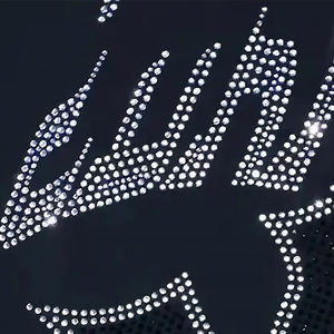 Streetwear personnalisé automne hiver sweat à capuche surdimensionné 100% coton brillant strass Logo nouvelle impression numérique fermeture éclair à capuche veste - Product Image 6