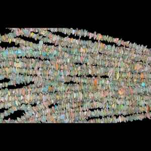 Opale éthiopienne Disco non coupée 3mm brin de pierres précieuses naturelles brutes pour la fabrication de bijoux collier à faire soi-même Bracelet fournitures de perles - Product Image 2