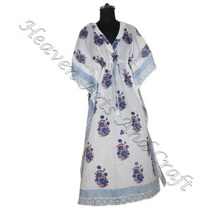2025 New Fashion Ladies Cotton Long Kaftans <b>Tunic</b> Manufacturer of Women's Wear Designer Cotton Kimono Long and Short Kaftan - Product Image 5